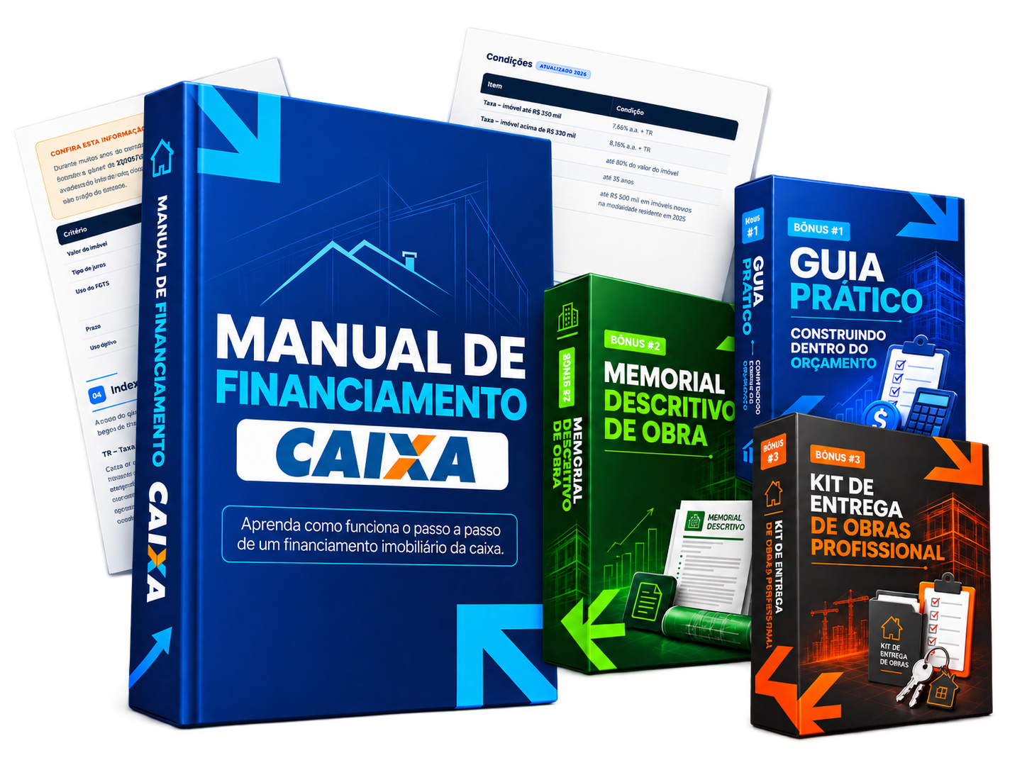 Composição do Manual de Financiamento Caixa e seus três bônus